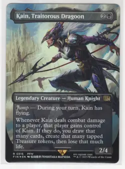 MTG Final Fantasy Foil Rare #0316 Kain Traitorous Dragoon - Image 1