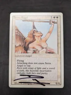 Serra Angel -MTG- Revised Edition (3ED) - ARTIST SIGNED - MP - A - Image 2