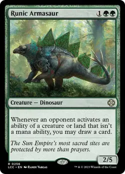 MTG - Runic Armasaur - LCI Commander - Magic the Gathering - Image 1