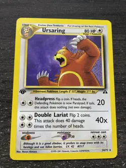 URSARING RARE - POKEMON 34/75 NEO DISCOVERY 1ST PROCHE DU NEUF/NM - Image 1