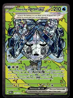 Wellspring Mask Ogerpon ex 152/131 SIR Prismatic Evolutions Pokemon Card - Image 1