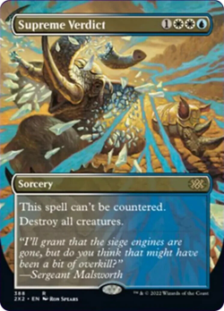 Supreme Verdict (Borderless) Double Masters 2022 NM CARD MTG - Image 1