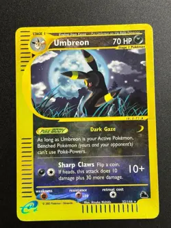 Pokemon Card-Umbreon-Skyridge-ENG-H30/H32-HoloReverse-Played - Image 1