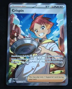 Crispin 164/142 Stellar Crown Full Art Ultra Rare Holo Pokemon Card NM - Image 1