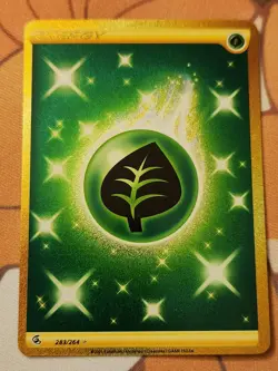 Grass Energy 283/264 Fusion Strike Full Art Secret Rare Holo Pokemon Card NM - Image 1