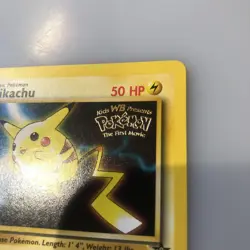 Pikachu Pokemon The First Movie Kids WB Promo 4 WoTC Black Star Stamped Card - Image 2