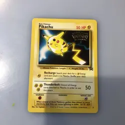 Pikachu Pokemon The First Movie Kids WB Promo 4 WoTC Black Star Stamped Card - Image 3