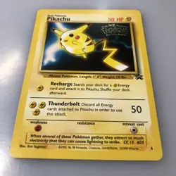Pikachu Pokemon The First Movie Kids WB Promo 4 WoTC Black Star Stamped Card - Image 4