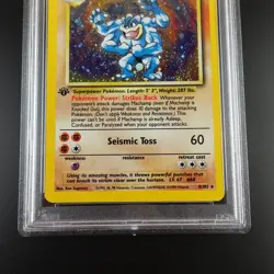 PSA 9 Machamp 8/102 Pokemon Cosmos Holofoil 2 Player CD Base Set Graded Card - Image 3