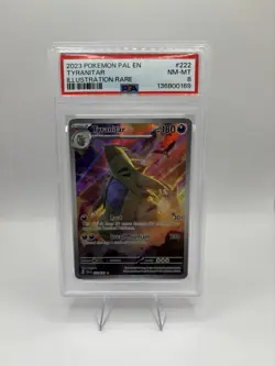 Pokemon TCG Tyranitar Scarlet & Violet Paldea Evolved Holo Card 222/193 PSA 8 - Image 1