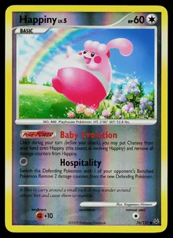 Pokemon Card - Happiny Platinum 76/127 Common Reverse Holo - Image 1