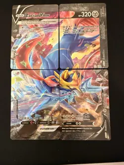 Zacian V-UNION SWSH163-166 - Sword & Shield Promo Cards Holo - LP 4 Card - Image 1