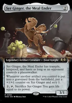 Syr Ginger, the Meal Ender - Extended Art WOE NM MTG - Image 1