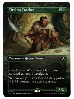 MTG Tireless Tracker (Borderless Regular) Near Mint - Innistrad Remastered - Image 1