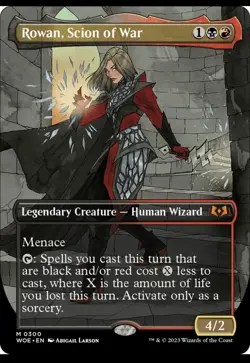 Rowan, Scion of War BORDERLESS, Wilds of Eldraine, MTG WOE NM/M - Image 1