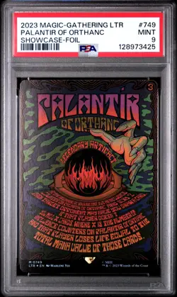2023 MTG TALES OF MIDDLE-EARTH SHOWCASE-FOIL #749 PALANTIR OF ORTHANC PSA 9 - Image 1