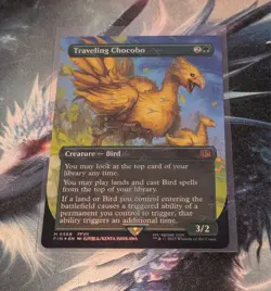 M.T.G. Final Fantasy Traveling Chocobo Borderless Chocobo Track Foil M/NM - Image 1