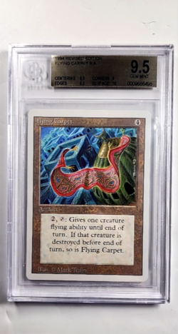 1994 MTG Magic The Gathering 3ED Revised Vintage Flying Carpet BGS 9.5 POP 13 - Image 1