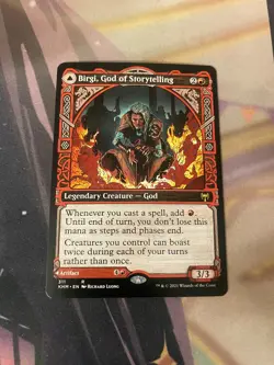 MTG - BIRGI GOD OF STORYTELLING HARNFEL HORN OF BOUNTY - KHM - NM - RARE - Image 1