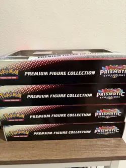 POKEMON TCG Prismatic Evolutions Premium Figure Collection Lot of 4 - Image 1