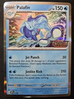 Palafin SVP036 Black Star Promos Obsidian Flames Prerelease Holo Pokemon 2023 NM - Image 1