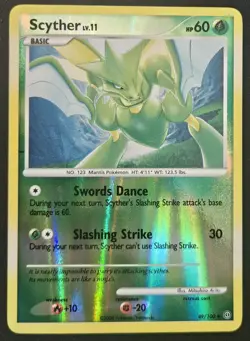 Scyther 49/100 Diamond & Pearl Stormfront Reverse Holo Pokemon TCG 2008 NM/LP - Image 1