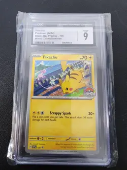 Pokemon Pikachu SVP190 S&V World Championship 2024 Promo CGC 9 - Image 1