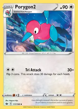 4x Porygon2 Playset - Pokemon Chilling Reign - Pack Fresh NM/M - Image 1