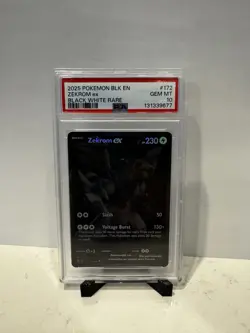 2025 POKEMON BLK EN-BLACK BOLT BLACK WHITE RARE #172 ZEKROM EX PSA 10 - Image 2