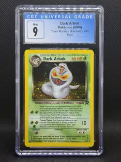 2000 Pokemon Team Rocket #2 Dark Arbok Holo CGC 9 MINT - Image 1