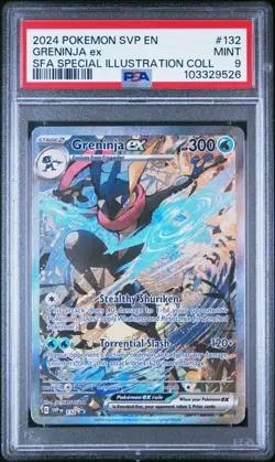 2024 POKEMON SVP EN-SV BLACK STAR PROMO #132 GRENINJA EX PSA 9 - Image 1