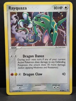 Rayquaza 9/106 EX Emerald Holo Secret Ultra Rare Pokemon TCG Nintendo vintage NM - Image 1