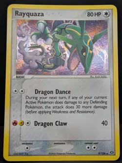 Rayquaza 9/106 EX Emerald Holo Secret Ultra Rare Pokemon TCG Nintendo vintage NM - Image 3