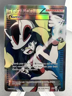 POKEMON XY FURIOUS FISTS 111/111 KORRINA FULL ART ULTRA RARE - Image 2