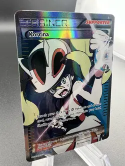 POKEMON XY FURIOUS FISTS 111/111 KORRINA FULL ART ULTRA RARE - Image 3