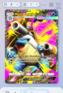 Pokemon TCG POCKET - Mega Blastoise Full Art 2?, Crimson Blaze, English - Image 1