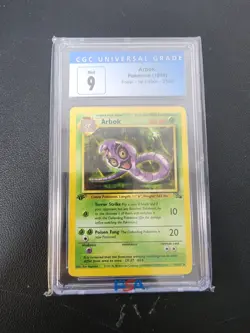 1999 Pokemon Fossil 1st Edition Arbok 31/62 CGC 9 Mint - Image 1