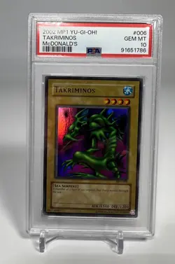 2002 YU-GI-OH! McDONALD'S #006 TAKRIMINOS PSA 10 - Super Rare Vintage - Image 1