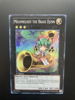 Yugioh Melomelody The Brass Djinn YS12-EN042 1st Edition Super Rare NM/LP - Image 3