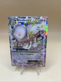 Pokemon M Audino EX Mega 85/124 Fates Collide Ultra Rare Holo Card 2016 - Image 1
