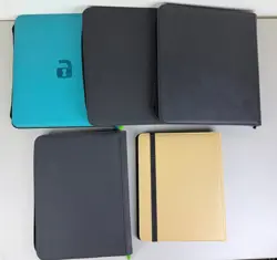 Lot of 5 Card Binders Side Load 12-Pocket 9-Pocket VaultX Ultra Pro Zippered - Image 2