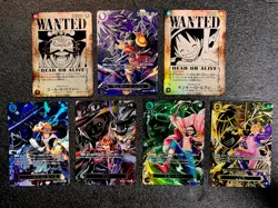 7 Set OP13 Special Parallel Luffy,Sabo,Ace ONE PIECE CARD GAME Japanese - Image 1