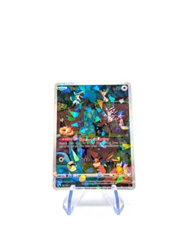 Eevee Custom Pokemon Card (Cracked Ice Holo) - Image 1