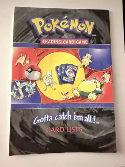 Pokemon TCG Card List- Base Set 1 & 2, Jungle Fossil & Team Rocket - Unmarked - Image 1