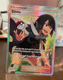 Pokemon TCG Zinnia Full Art Trainer Card 70/70 Dragon Majesty Holo Ultra Rare NM - Image 1