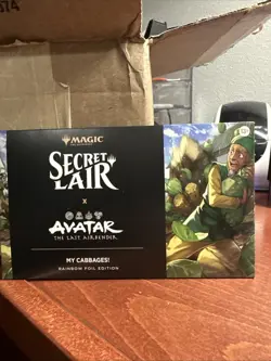 MTG Secret Lair x Avatar: The Last Airbender: My Cabbages! Rainbow FOIL Sealed - Image 1