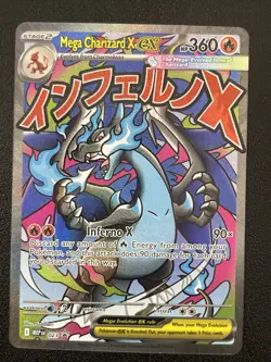 MEGA CHARIZARD X EX 023 Black Star Promo English Promo Pokemon Card MINT - Image 1