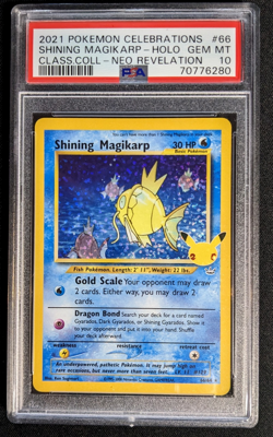 Pokemon Celebrations Shining Magikarp PSA 10 (4X) - Image 4