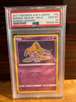 Pokemon Shining Legends Shining Jirachi Holo #42 PSA 10 Gem Mint - Image 1