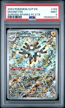 Magneton 159 Surging Sparks Center ETB Promo Pokemon PSA 9 *072 - Image 1